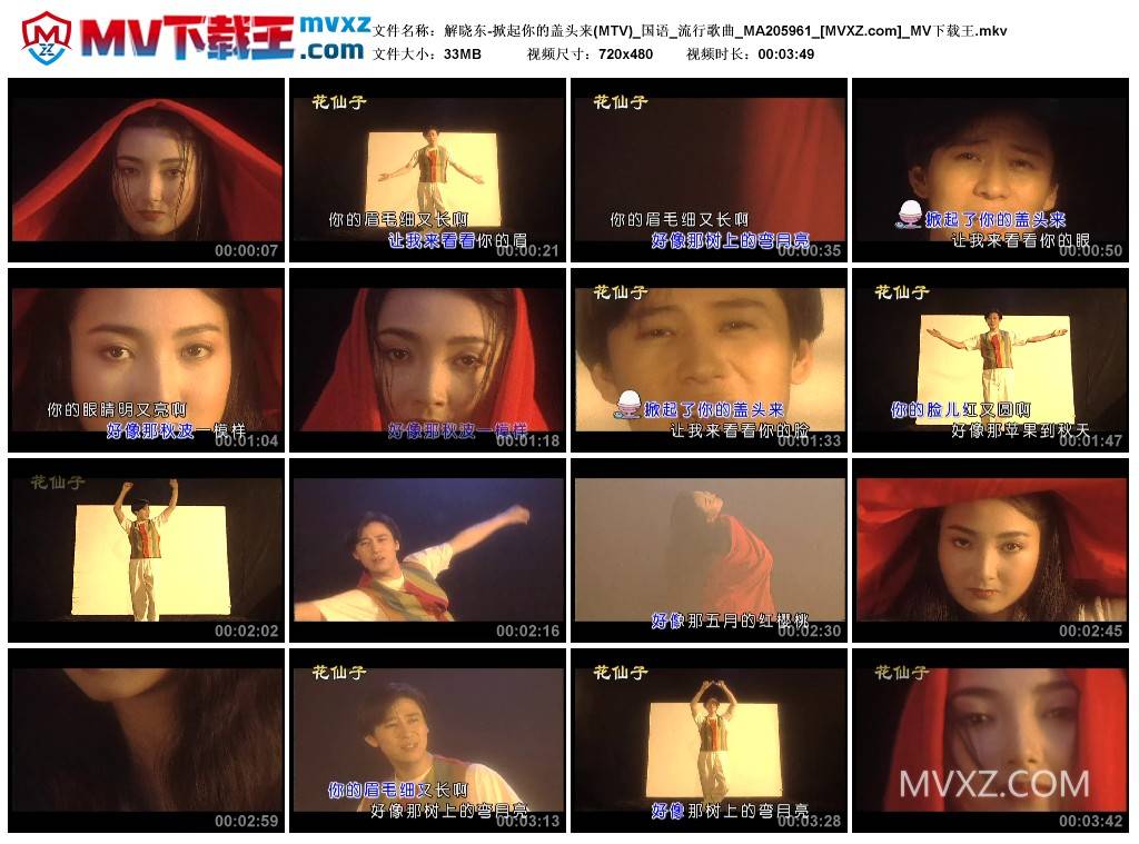 解晓东-掀起你的盖头来(MTV)_国语_流行歌曲_MA205961